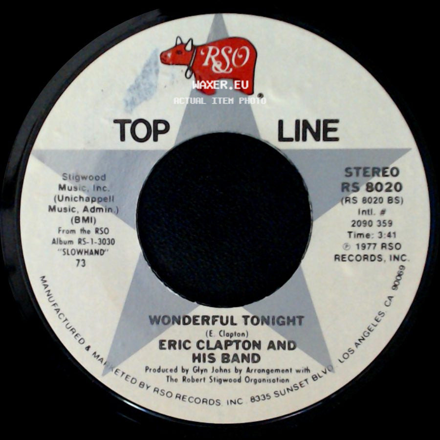 Eric Clapton And His Band - Lay Down Sally / Wonderful Tonight side B
