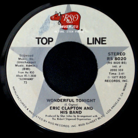 Eric Clapton And His Band - Lay Down Sally / Wonderful Tonight side B