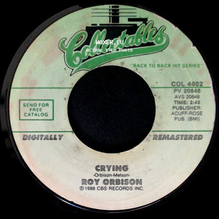 Roy Orbison - Dream Baby (How Long Must I Dream) / Crying side B