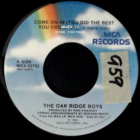 The Oak Ridge Boys - Come On In (You Did The Best You Could Do) / Roll Tennessee River side A