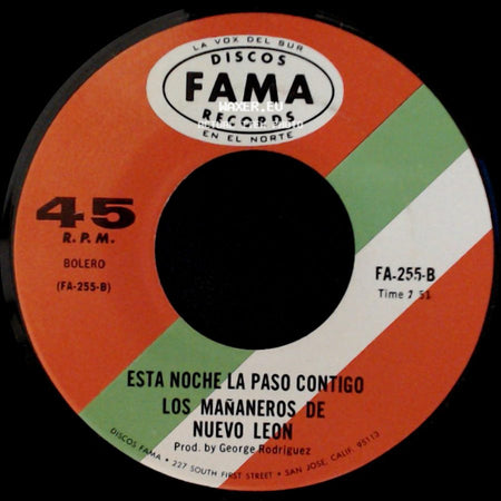 Los Mañaneros De Nuevo Leon - Ya No / Esta Noche La Paso Contigo side B
