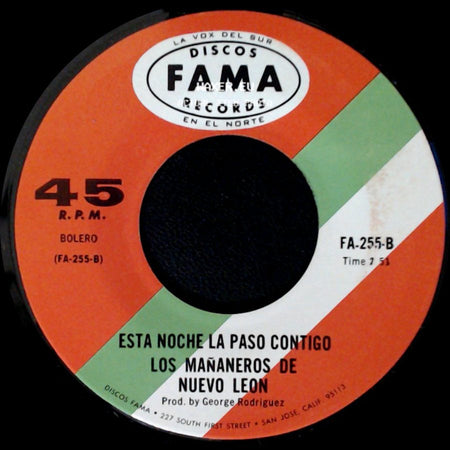 Los Mañaneros De Nuevo Leon - Esta Noche La Paso Contigo / Ya No side A
