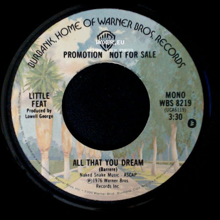 Little Feat - All That You Dream / All That You Dream side B