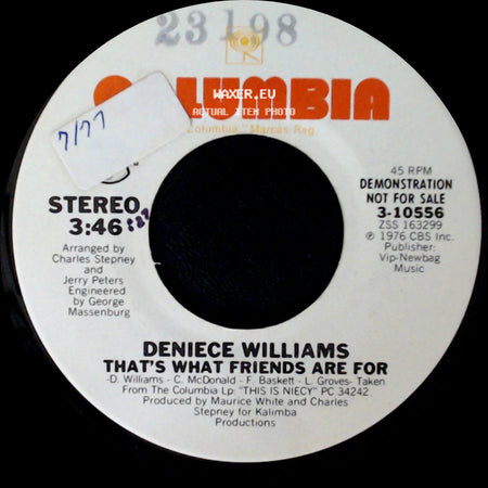 Deniece Williams - That's What Friends Are For / That's What Friends Are For side A
