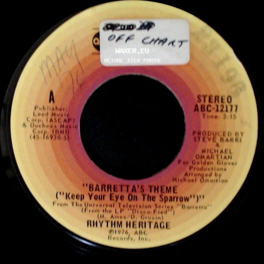 Rhythm Heritage - My Cherie Amour / Barretta's Theme ("Keep Your Eye On The Sparrow") side B