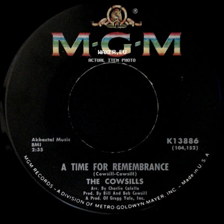 The Cowsills - We Can Fly / A Time For Remembrance side B