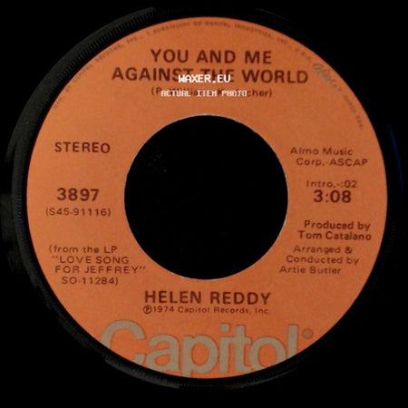 Helen Reddy - You And Me Against The World / Love Song For Jeffrey side A