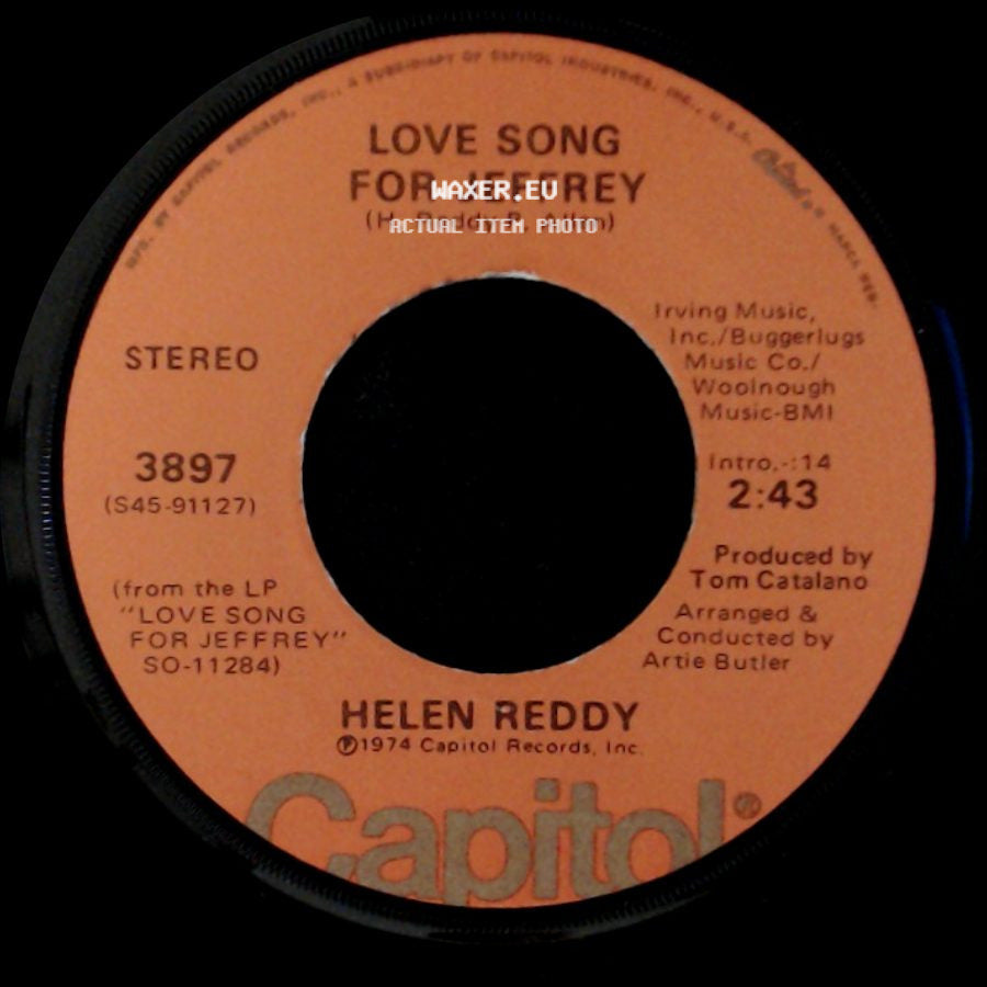Helen Reddy - You And Me Against The World / Love Song For Jeffrey side B