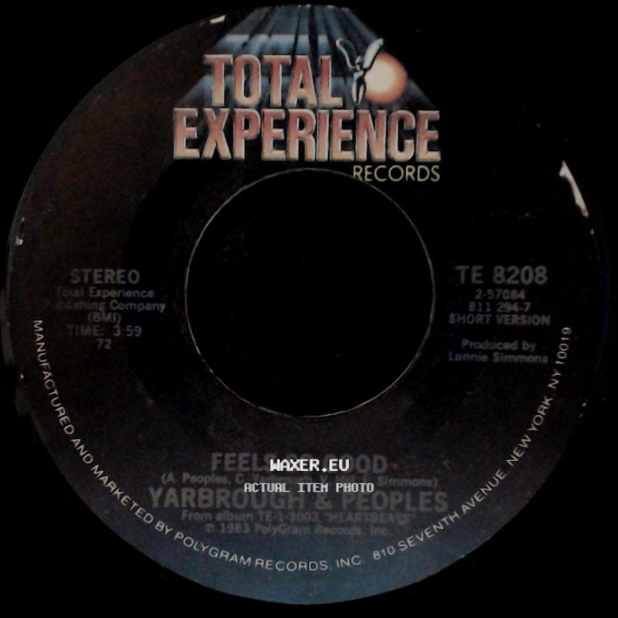 Yarborough & Peoples - Feels So Good / Feels So Good (Special Re-Mix) side A