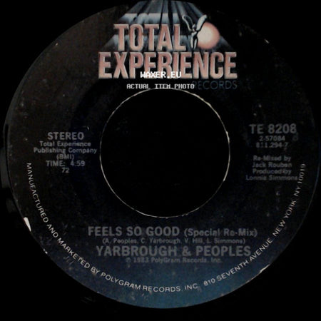 Yarborough & Peoples - Feels So Good / Feels So Good (Special Re-Mix) side B