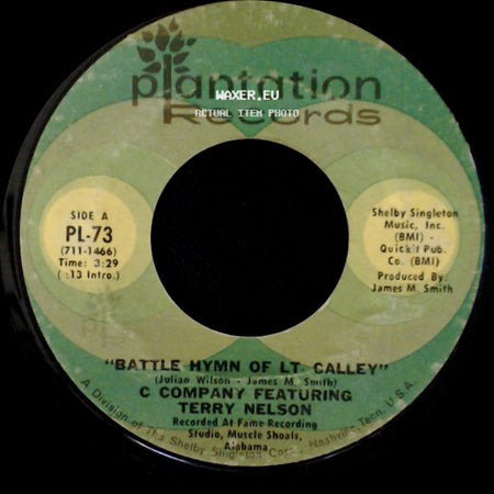 C Company Featuring Terry Nelson - Battle Hymn Of Lt Galley / Routine Patrol side A