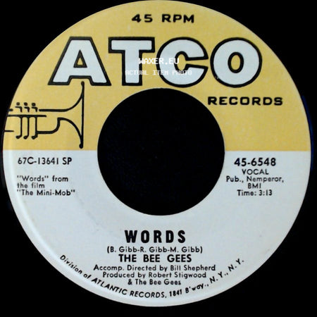 The Bee Gees - Sinking Ships / Words side B