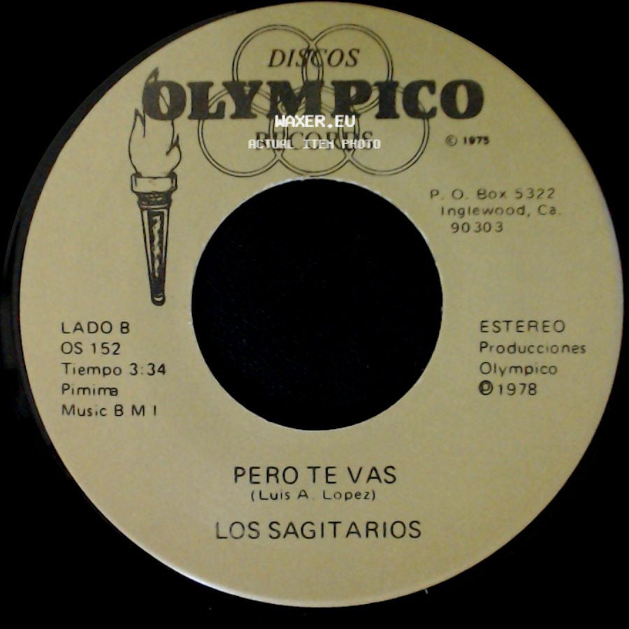 Los Sagitarios - Brindis Navideño / Pero Te Vas side B