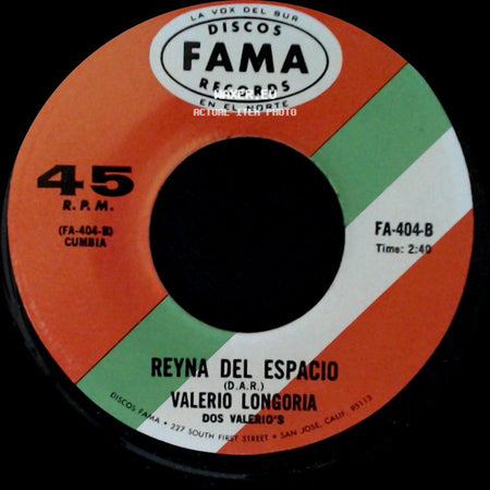 Valerio Longoria - Reyna Del Espacio / Borrachito side A