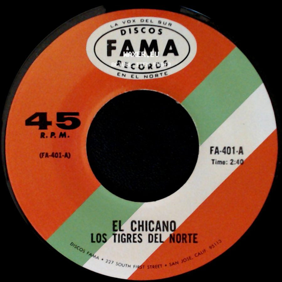 Los Tigres Del Norte - El Chicano / No Llorare side A