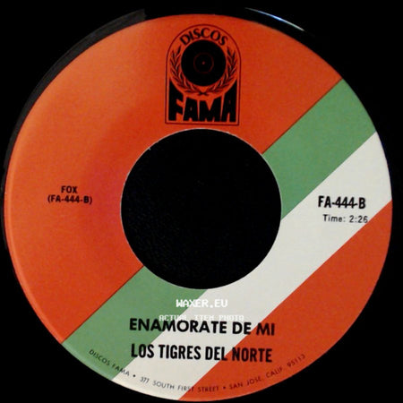 Los Tigres Del Norte - La Rascadera / Enamorate De Mi side B