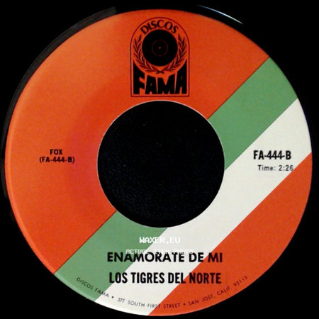 Los Tigres Del Norte - La Rascadera / Enamorate De Mi side B