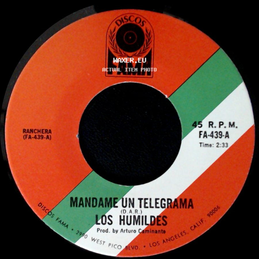 Los Humildes - Morena La Causa Fuiste / Mandame Un Telegrama side B