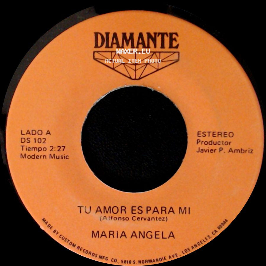 Maria Angela - Tu Amor Es Para Mi / Dos Enamorados side A