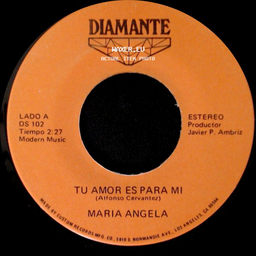 Maria Angela - Tu Amor Es Para Mi / Dos Enamorados side A