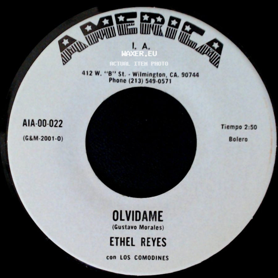 Ethel Reyes / Ethel Reyes Con Los Comodines - Union Libre / Olvidame side B