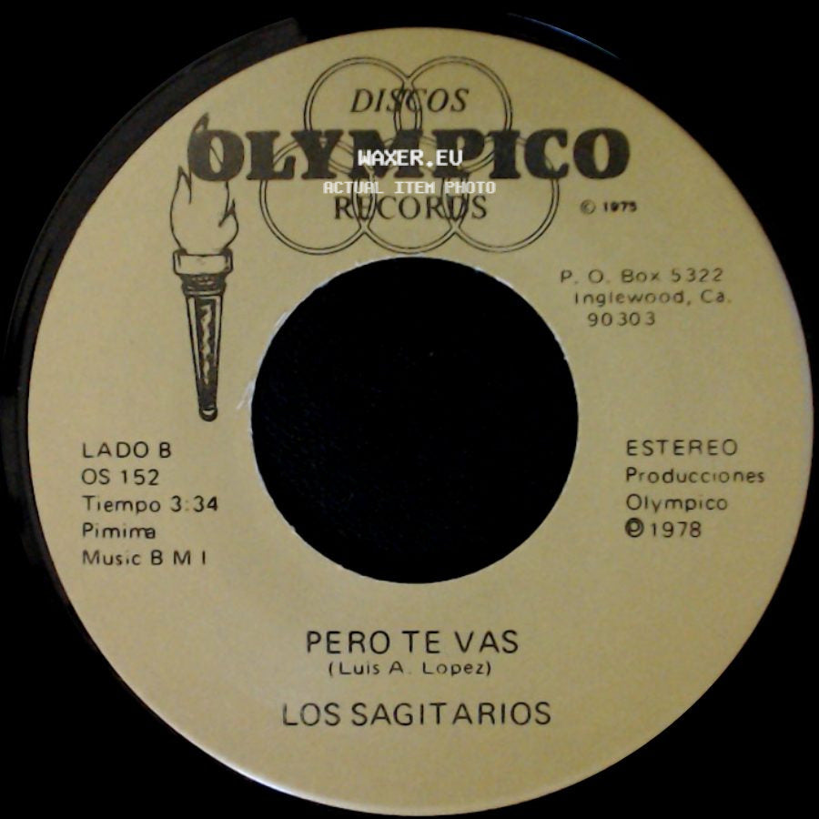 Los Sagitarios - Brindis Navideño / Pero Te Vas side B