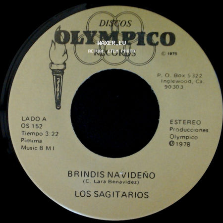Los Sagitarios - Brindis Navideño / Pero Te Vas side A