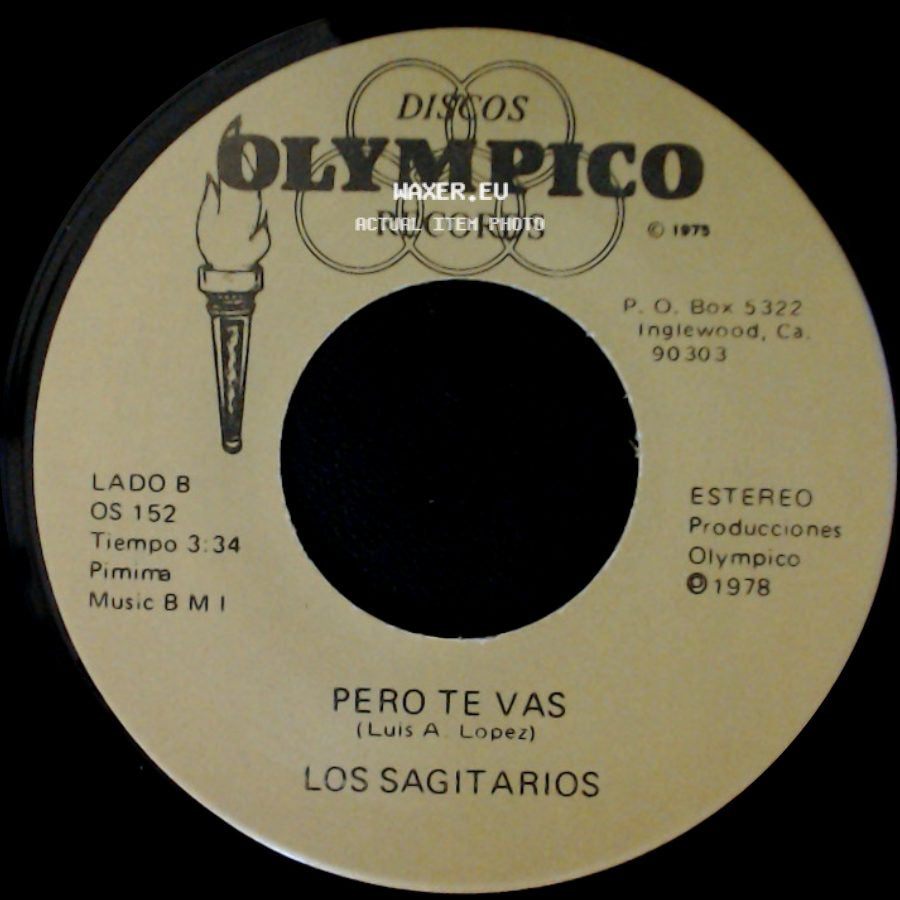 Los Sagitarios - Brindis Navideño / Pero Te Vas side B