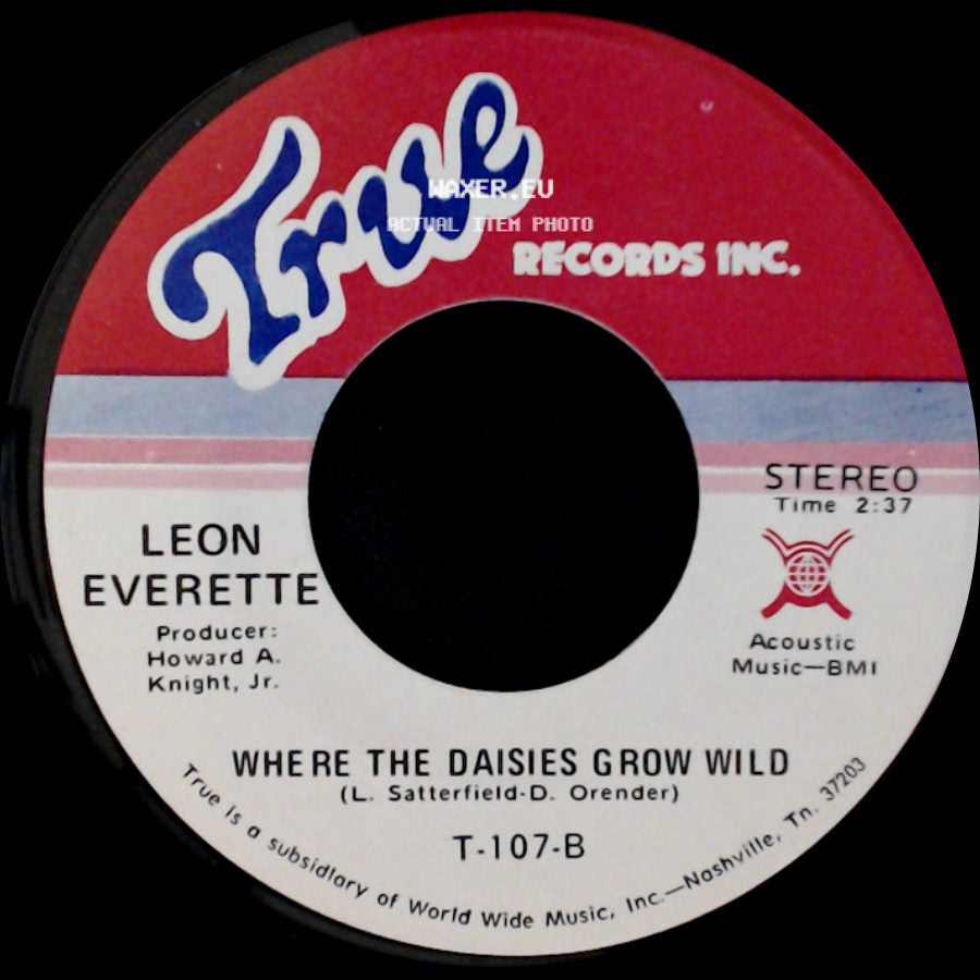 Leon Everette - Where The Daisies Grow Wild / Goodbye King Of Rock 'n' Roll side A