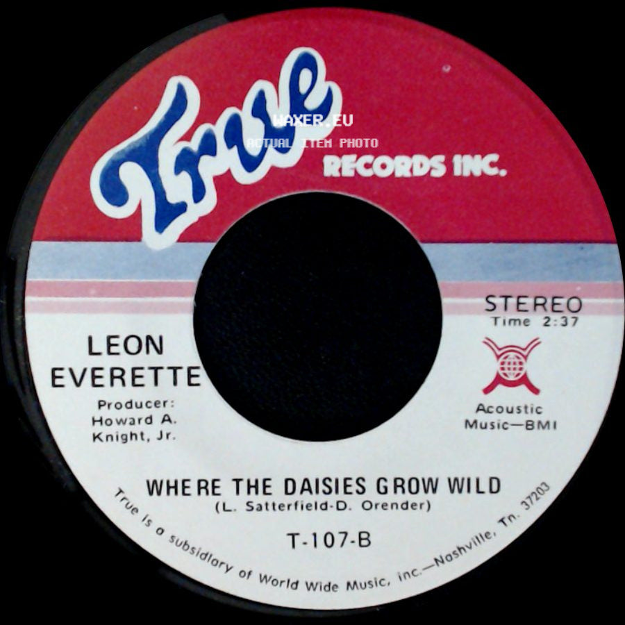 Leon Everette - Goodbye King Of Rock 'n' Roll / Where The Daisies Grow Wild side B