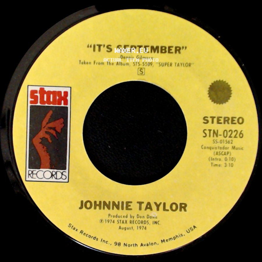 Johnnie Taylor - Just One Moment / It's September side B