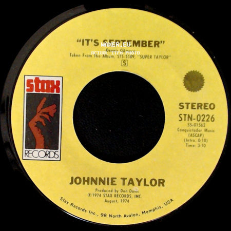 Johnnie Taylor - Just One Moment / It's September side B