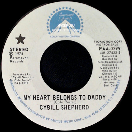 Cybill Shepherd - My Heart Belongs To Daddy / Anything Goes side A