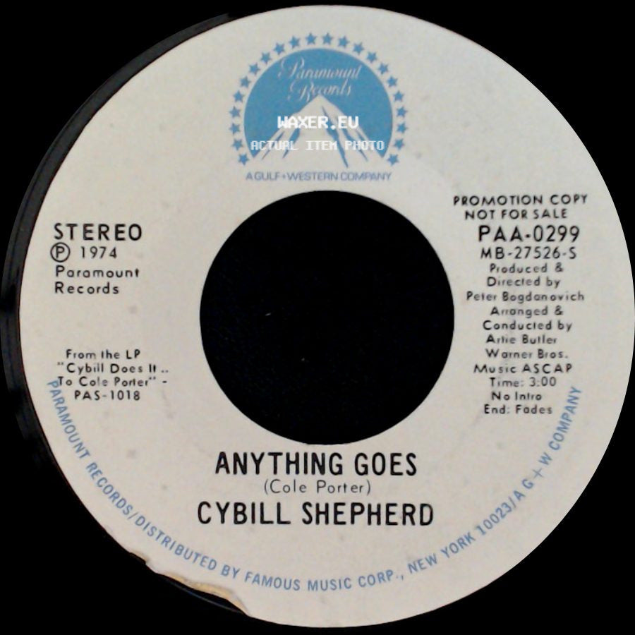 Cybill Shepherd - My Heart Belongs To Daddy / Anything Goes side B