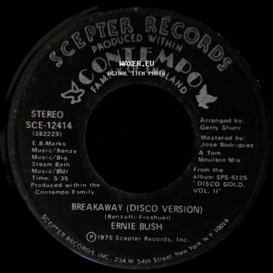 Ernie Bush - Breakaway / Breakaway (Disco Version) side B