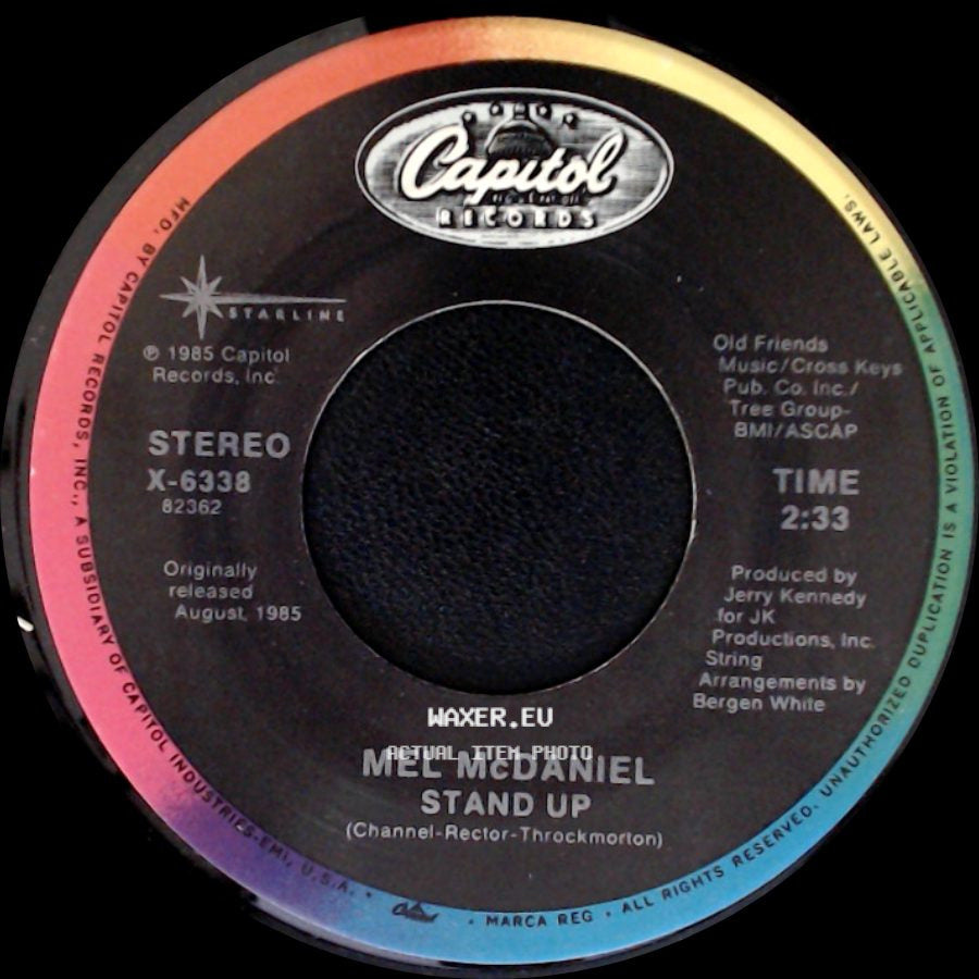 Mel Mcdaniel - Right In The Palm Of Your Hand / Stand Up side B