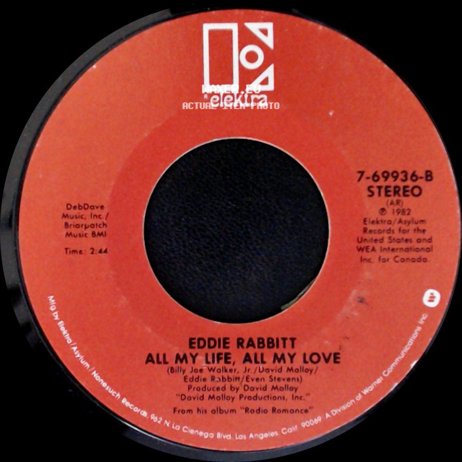 Eddie Rabbitt With Crystal Gayle / Eddie Rabbitt - You And I / All My Life, All My Love side B