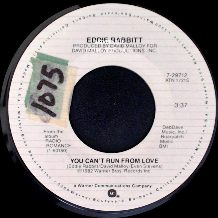 Eddie Rabbitt - You Can't Run From Love / You Got Me Now side A