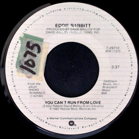 Eddie Rabbitt - You Can't Run From Love / You Got Me Now side A