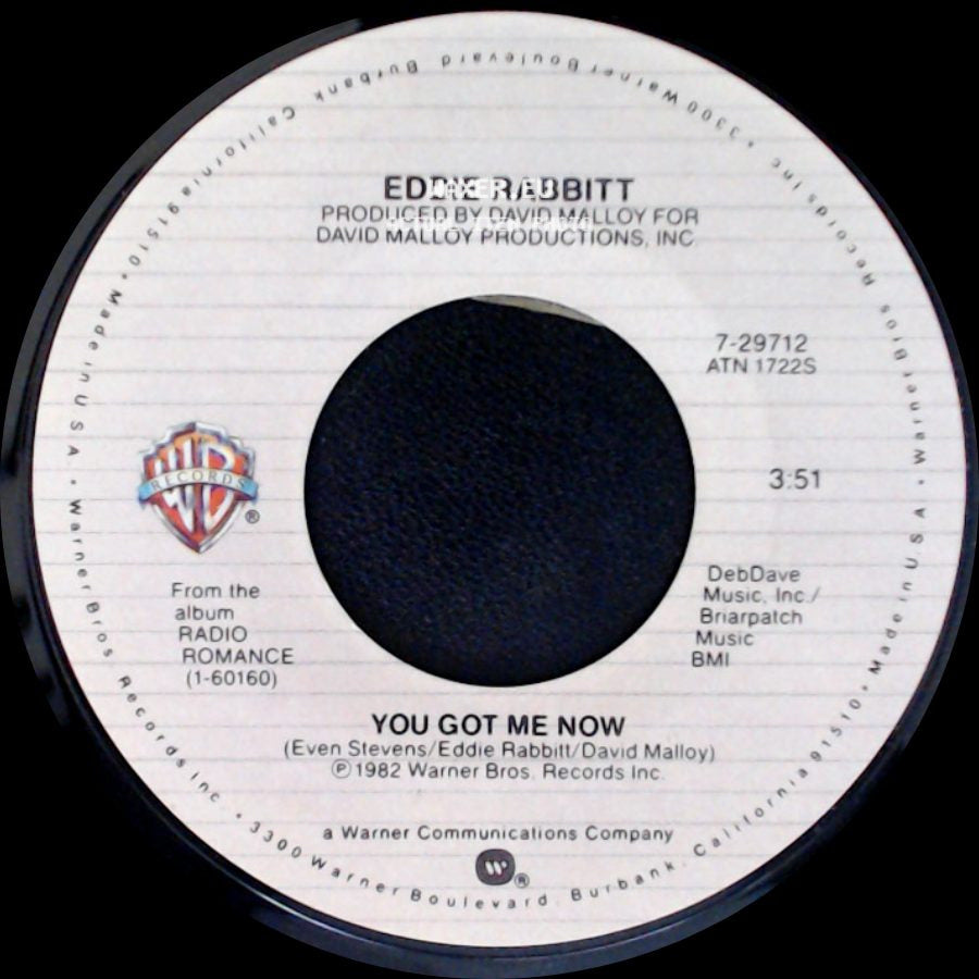 Eddie Rabbitt - You Can't Run From Love / You Got Me Now side B