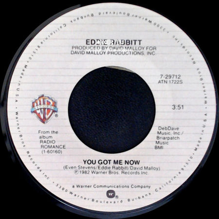 Eddie Rabbitt - You Can't Run From Love / You Got Me Now side B