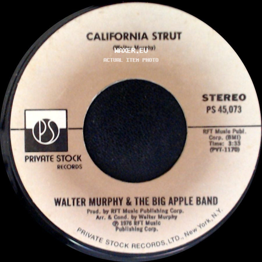 Walter Murphy & The Big Apple Band - A Fifth Of Beethoven / California Strut side B