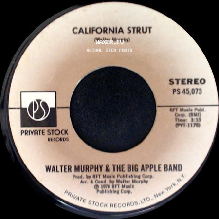 Walter Murphy & The Big Apple Band - A Fifth Of Beethoven / California Strut side B