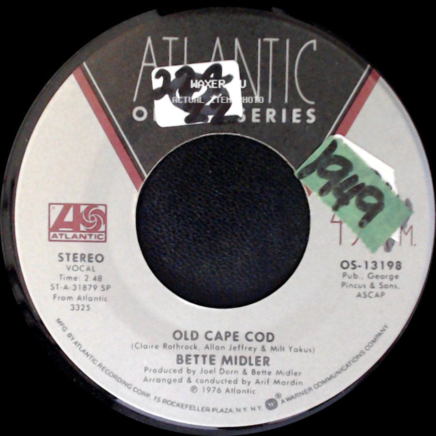 Bette Midler - Old Cape Cod / Strangers In The Night side A