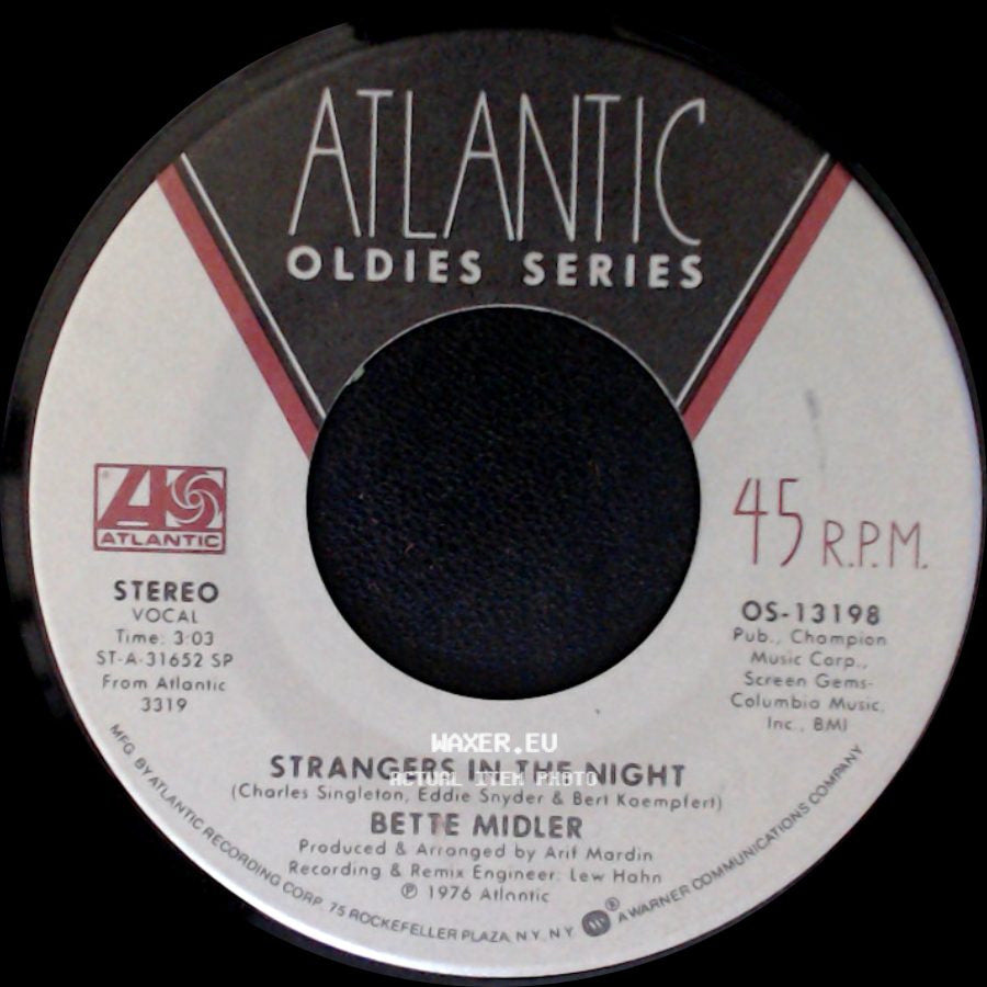 Bette Midler - Old Cape Cod / Strangers In The Night side B