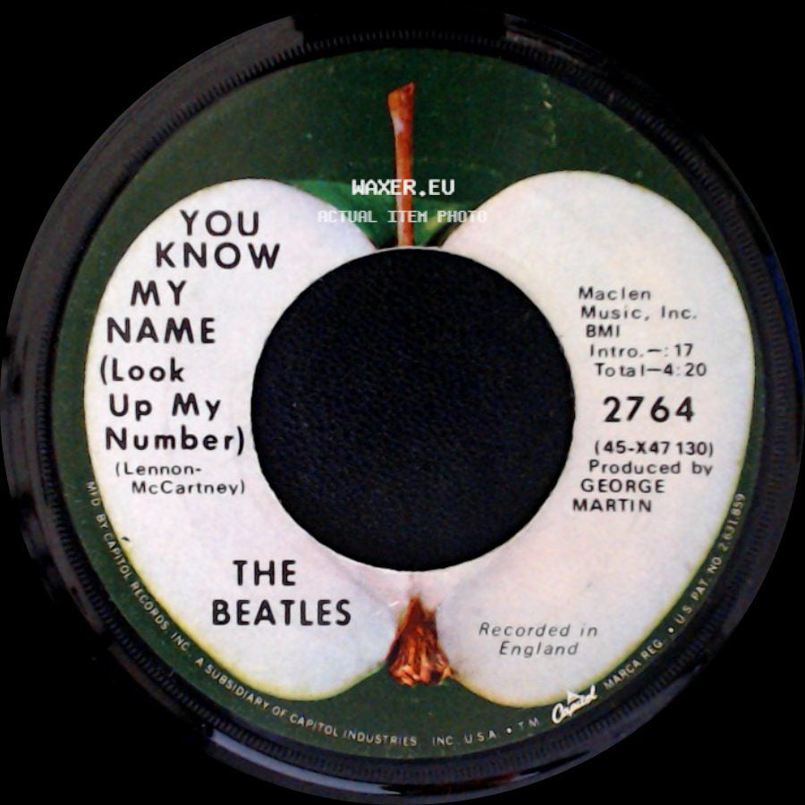 The Beatles - You Know My Name (Look Up My Number) / Let It Be side A