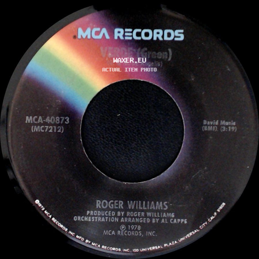 Roger Williams - Verde (Green) / How Can You Mend A Broken Heart side A