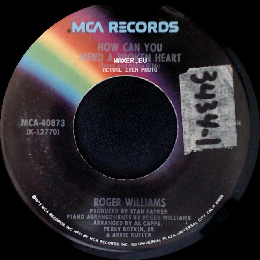 Roger Williams - Verde (Green) / How Can You Mend A Broken Heart side B