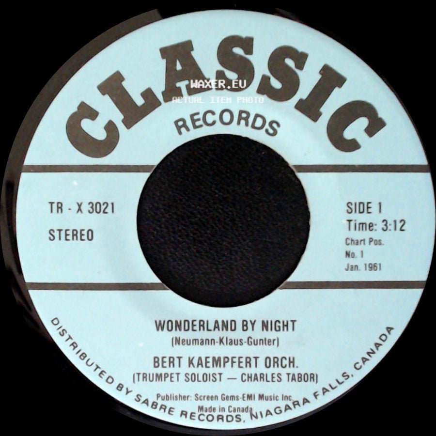 Bert Kaempfert Orch. / Domenico Modugno - Wonderland By Night / Volare side A