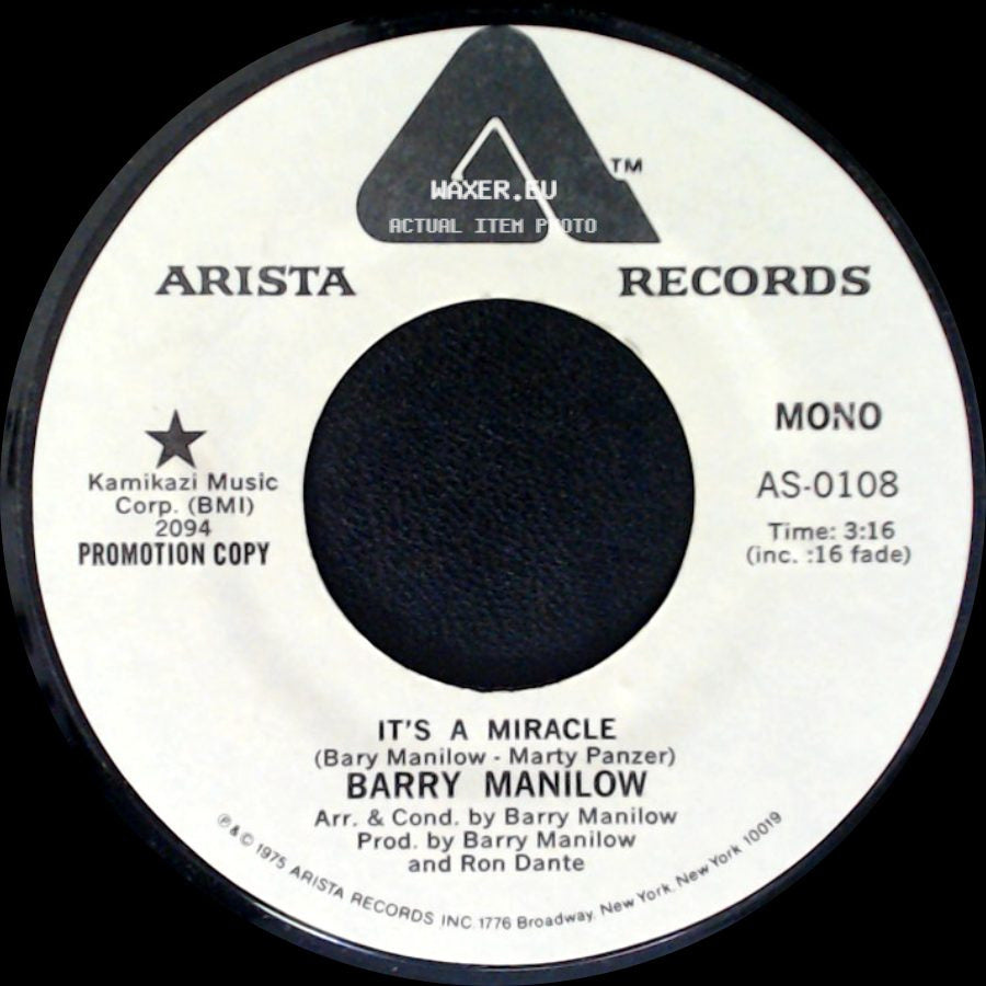 Barry Manilow - It's A Miracle / It's A Miracle side A